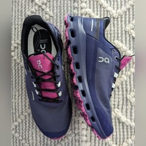 On Women's Cloudvista Waterproof Flint/Acai size 8